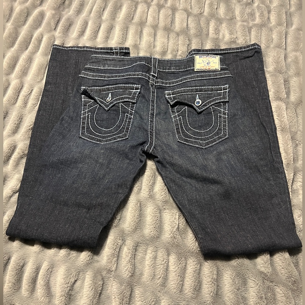True Religion Hi-Rise Dark Denim Jeans